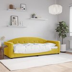 vidaXL Lit de repos jaune 80x200 cm velours