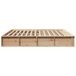 vidaXL Cadre de lit Pin massif 210 x 118 x 30 cm Pin massif