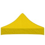 vidaXL Toit de tente de réception 2x2 m Jaune 270 g/m²