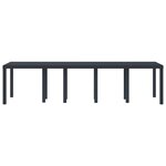 vidaXL Table de Jardin Anthracite 300 x 100 x 73 cm polyrotin