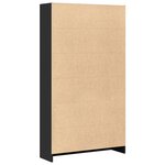 vidaXL Bibliothèque noir 80x24x143 cm bois d'ingénierie