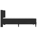 vidaXL Cadre de lit avec matelas Noir 80 x 200 cm Velours