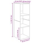 vidaXL Ensemble meuble TV 2 Pièces Chêne artisan 107 x 35 x 37 cm