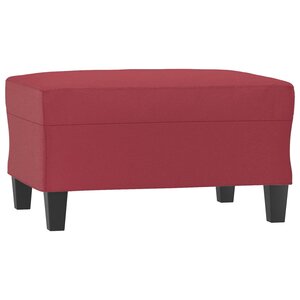 vidaXL Repose-pied Rouge bordeaux 70x55x41 cm Similicuir