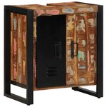 vidaXL Cabinet de Salle de Bain Marron Bois massif de récupération