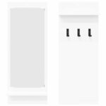 vidaXL Porte-manteau mural Blanc 70 x 10 x 90 cm Bois d'ingénierie