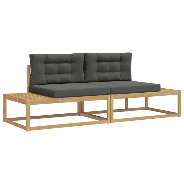 vidaXL Ensemble de canapés d'extérieur Polyester Blanc