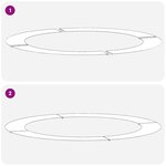 vidaXL adapté pour anneaux d'arbre plats 5 Pièces Marron Ø90 / 120 cm