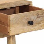 vidaXL Table console 110x30x75 cm bois de manguier massif