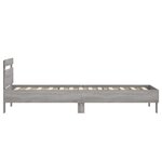 vidaXL Cadre de lit sans matelas avec tête de lit 90x200 cm