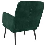 vidaXL Fauteuil Vert foncé 62x79x79 cm Velours
