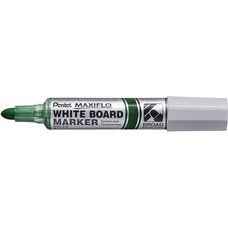 Marqueur tableau blanc maxiflo mwl5w pointe ultra large vert pentel