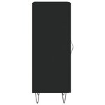vidaXL Buffet Noir 34 5x34x90 cm Bois d'ingénierie