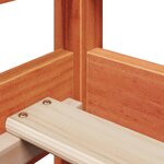 vidaXL Lit de jour avec toit cire marron 80x200 cm bois massif de pin
