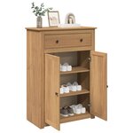 vidaXL Armoire à chaussures Panama 80x40x114 cm bois de pin massif