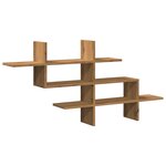 vidaXL Étagère murale chêne artisanal 124 5x18x60 5 cm bois ingénierie