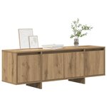 vidaXL Meuble TV chêne artisanal 120x30x40 5 cm bois d'ingénierie
