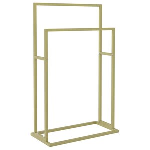 vidaXL Porte-serviettes sur pied Doré 48x24x78 5 cm Fer