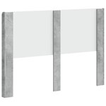 vidaXL Tête de lit Gris béton Bois d'ingénierie