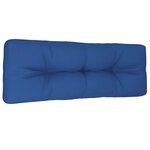 vidaXL Coussin de palette bleu royal 120x40x12 cm tissu