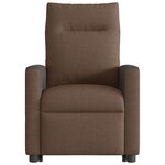 vidaXL Fauteuil de massage inclinable Marron Tissu