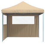 vidaXL Tente de réception pliable escamotable avec 2 parois latérales
