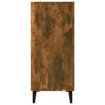 vidaXL Buffet chêne fumé 90x34x80 cm bois d'ingénierie