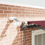 vidaXL Auvent rétractable automatique avec LED bordeaux 300x250 cm
