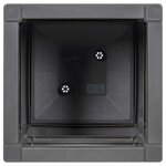 vidaXL Cache-pot de jardin Anthracite 36 x 36 x 35 cm Polypropylène