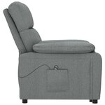 vidaXL Fauteuil Gris foncé Tissu