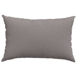 vidaXL Coussins de canapé 2 Pièces Taupe 60 x 40 cm tissu