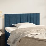 vidaXL Tête de lit Bleu foncé 80x5x78/88 cm Velours