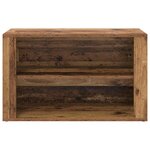 vidaXL Rack à chaussures Bois ancien 75 x 35 x 45 cm Bois d'ingénierie