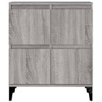 vidaXL Buffets 2 Pièces sonoma gris 60x35x70 cm bois d'ingénierie