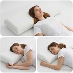 vidaXL Coussin de sommeil Uni Blanc 70 x 36 x 13 cm