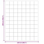 vidaXL Duvet d'été simple Matelassé Noir 220 x 260 cm Microfibre