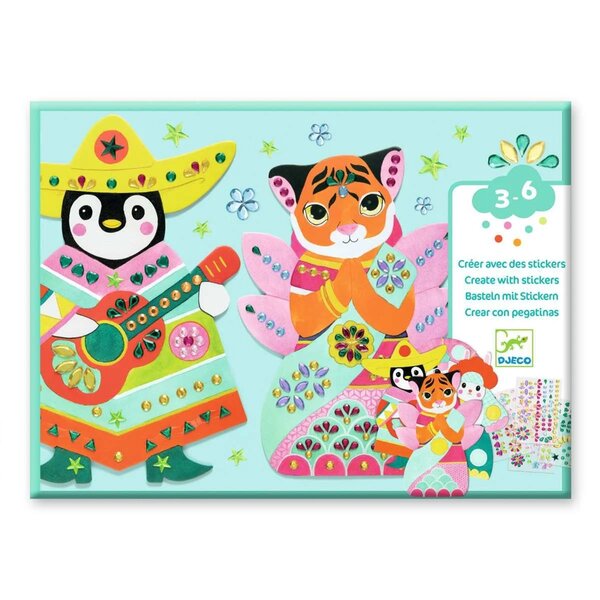 Djeco DJ00091 - Créer avec des stickers Brillants