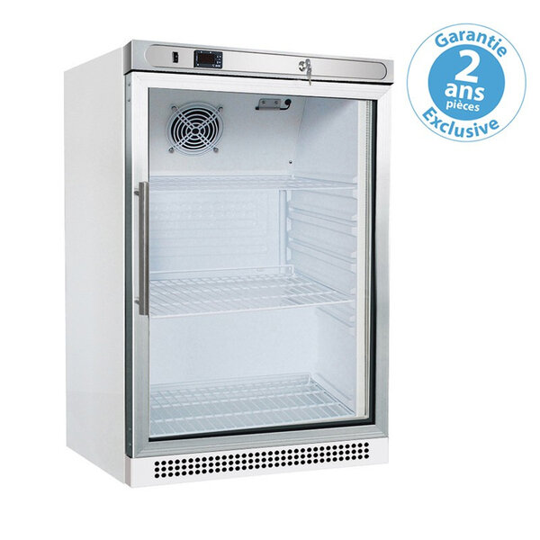 Armoire réfrigérée positive porte vitrée - 130 litres - furnotel - r600a - 1130vitrée 600x585x1855mm