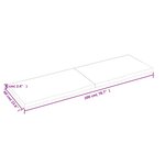 vidaXL Étagère murale 200x60x(2-6) cm bois de chêne massif non traité