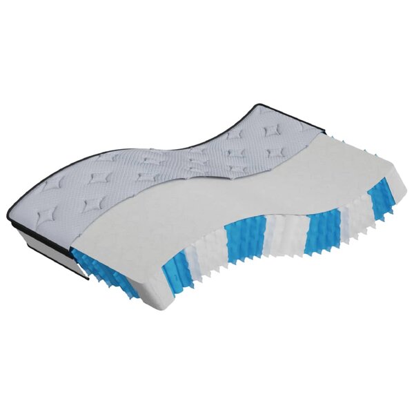 vidaXL Matelas à ressorts ensachés moyen plus 100x200 cm