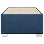 vidaXL Cadre de lit sans matelas bleu 80x200 cm tissu