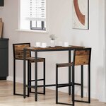 vidaXL table Bois ancien 100 x 50 x 90 5 cm Bois d'ingénierie et acier