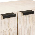 vidaXL Buffet Finition Lavage Blanc 60 x 33 x 75 cm