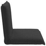 vidaXL Fauteuil de sol ajustable Gris foncé Tissu en laine de mouton