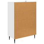 vidaXL Buffet Blanc brillant 66 x 34 5 x 95 cm Bois d'ingénierie
