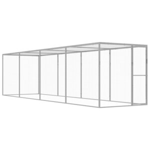 vidaXL Cage pour chat 6x1,5x1,5 m Acier galvanisé