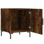 vidaXL Tables de chevet 2 Pièces chêne fumé 40x40x50 cm bois d'ingénierie
