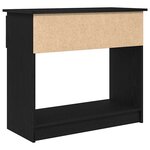 vidaXL Table console avec tiroirs noir 85 5x38 5x74 5 cm