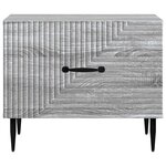 vidaXL Table basse Sonoma gris 49 x 50 x 40 cm Bois d'ingénierie