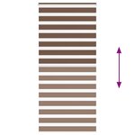 vidaXL Store zèbre marron 115x230cm largeur du tissu 110 9cm polyester